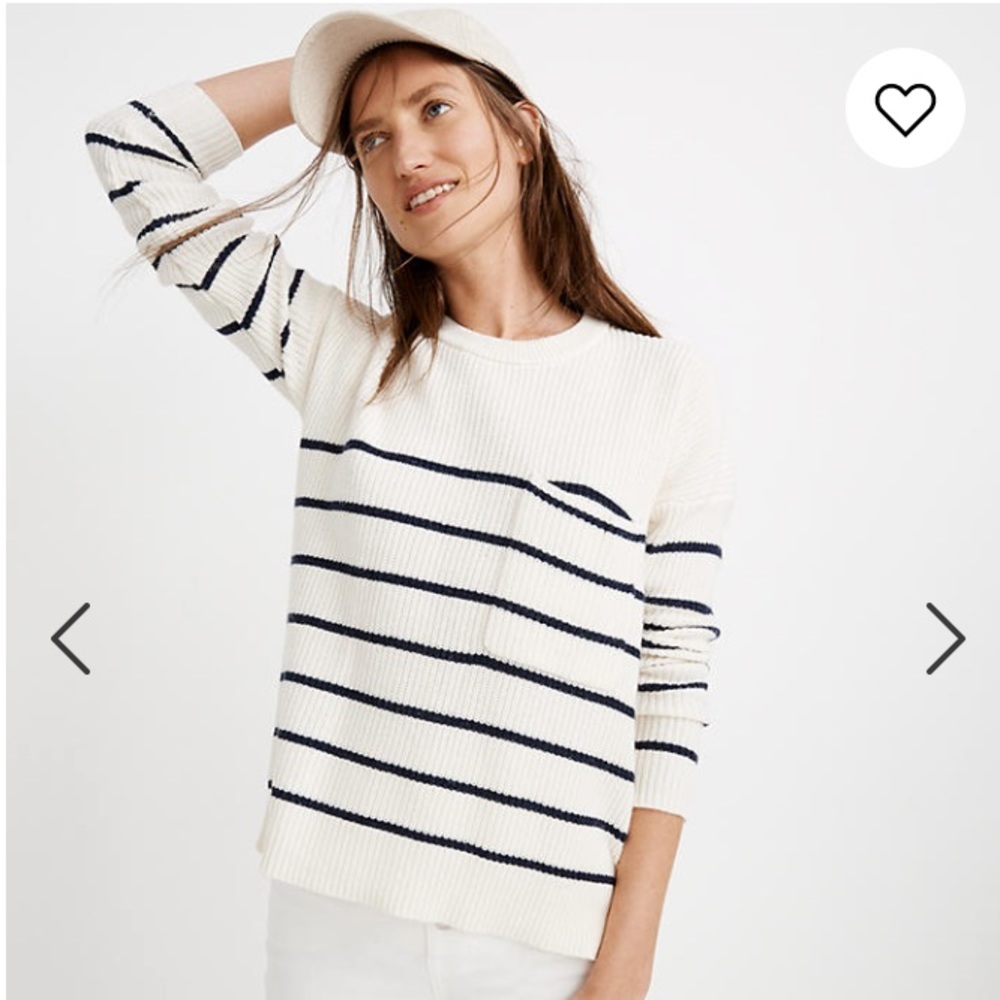 Thompson Pocket Pullover Sweater - Nautical Stripe